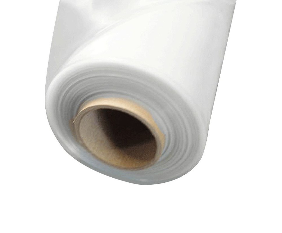 Abdeckfolie Baufolie- transparent - milchig 1500mm x 100m- 40my LDPE