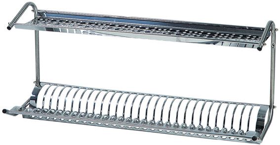 Abtropfgestell  Wandmontage  B 800 mm x T 260 mm x H 370 mm