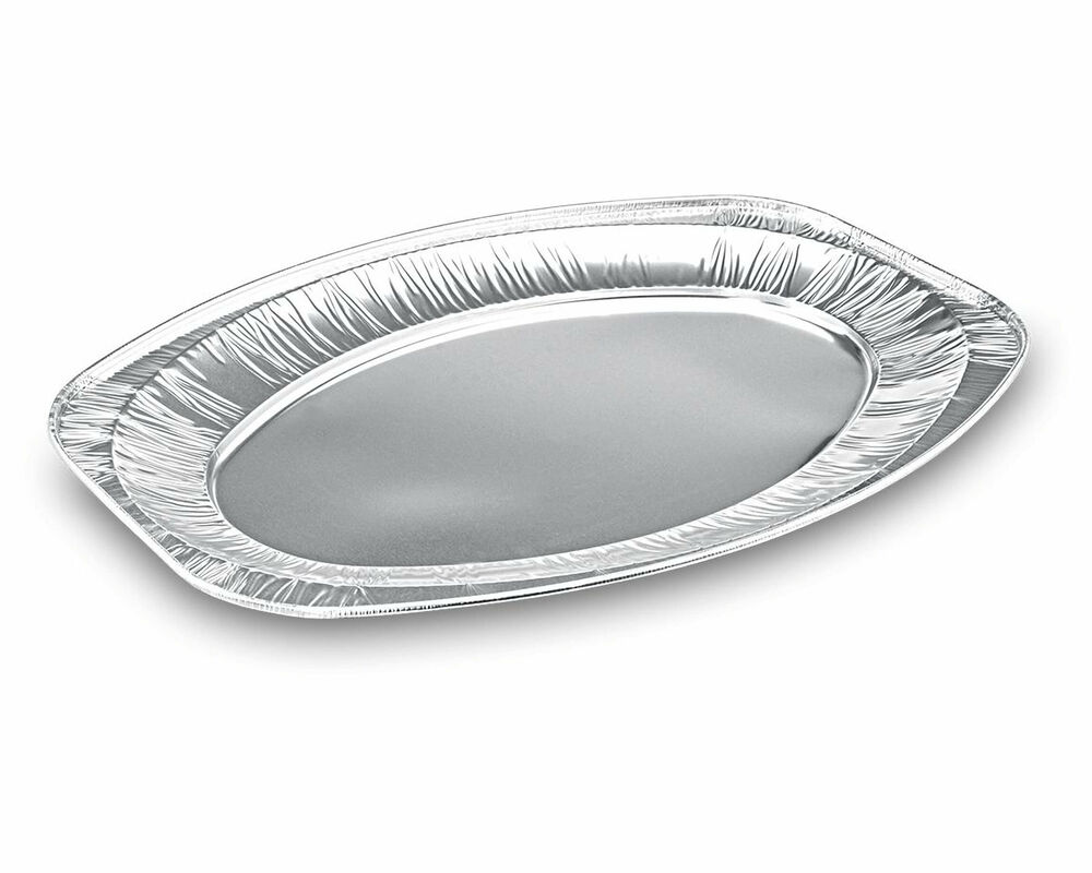 Alu-Catering-Platte- Aluminium-Partyplatte- Servierplatte 445 x 295 mm- 5 Stk-