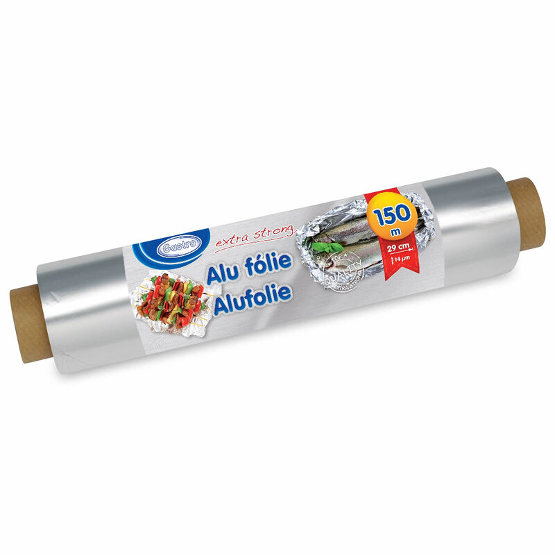 Alufolie extra stark- 29 cm x 150 m- 14 my einzeln verpackt