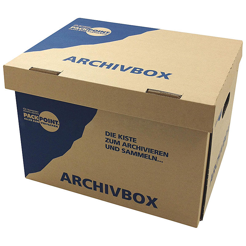 Archivbox Lagerbox 400x320x290mm extrem stabil- bis 250kg stapelbar