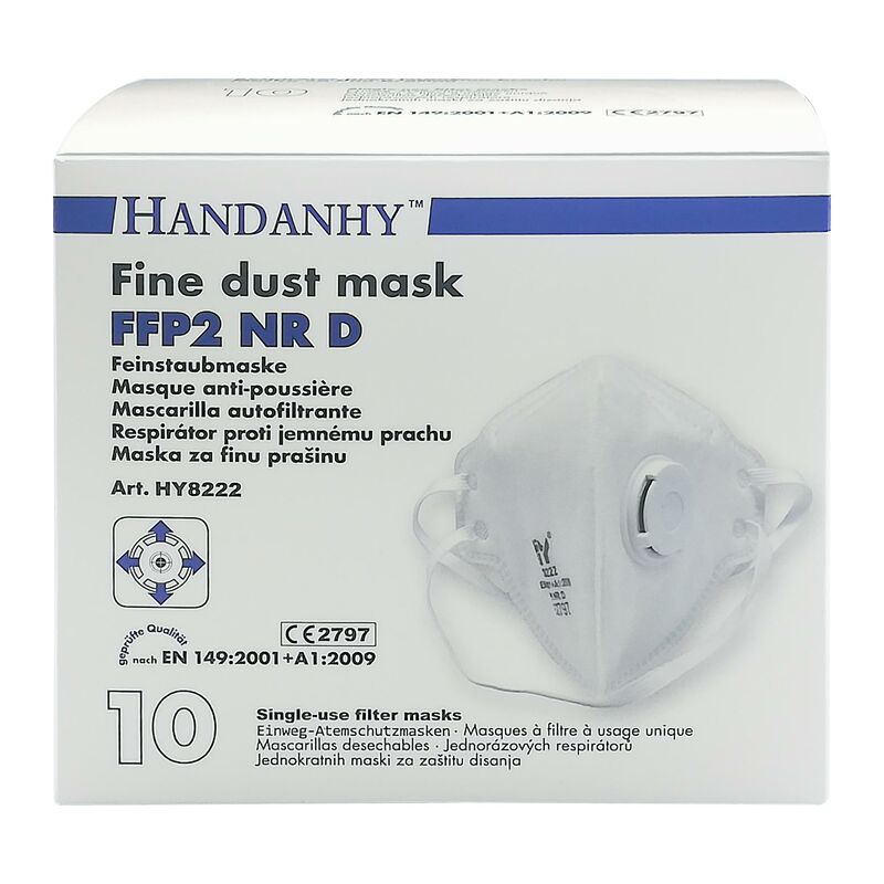 Atemschutzmasken mit Ventil FFP2 (EN149:2001+ A1:2009) einzeln verpackt- 10 Stk- unter ohne Kategorie