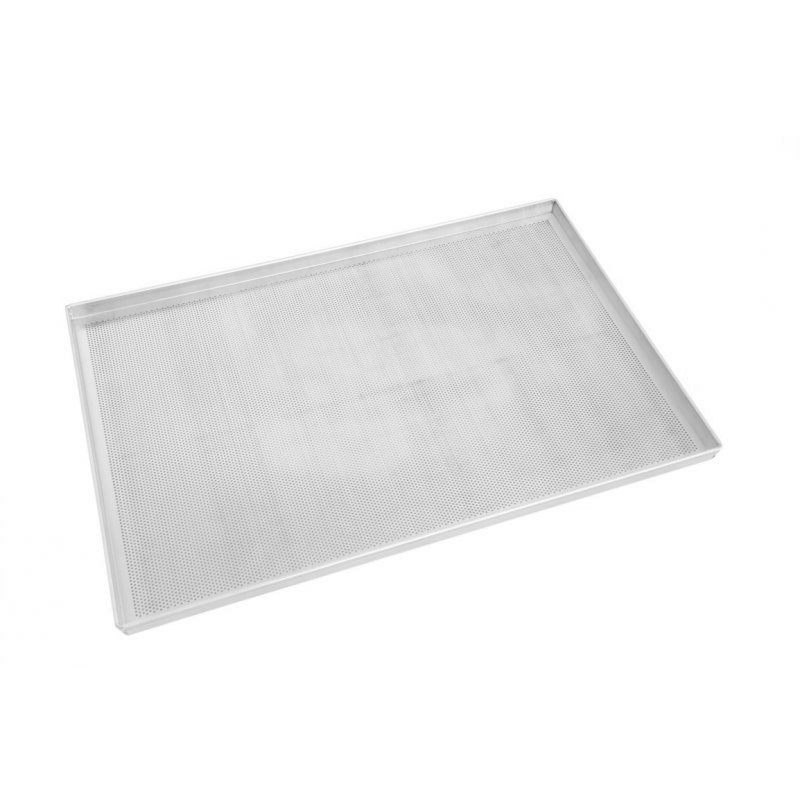 Backblech  mikroperforiert  Aluminium  600 mm x 400 mm x 20 mm