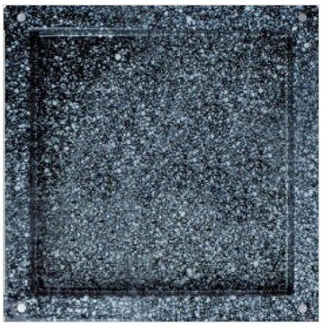Backblech  quadratisch  emaillierter Edelstahl  GN2-3  353 mm x 325 mm x 65 mm
