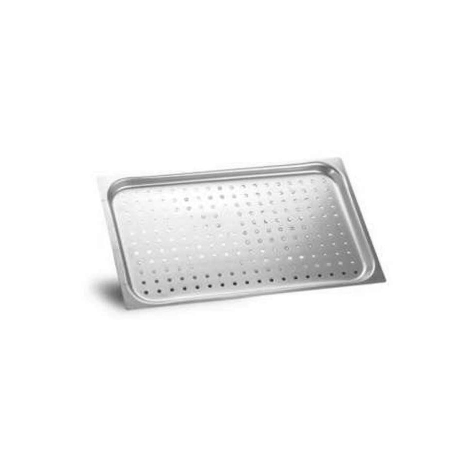 Backblech  quadratisch  perforiert  Aluminium  GN1-1  530 mm x 325 mm x 20 mm