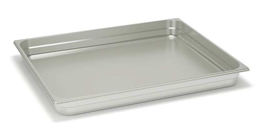 Backblech- rechteckig- Edelstahl- GN1-1 B 530 mm x T 325 mm x H 20 mm