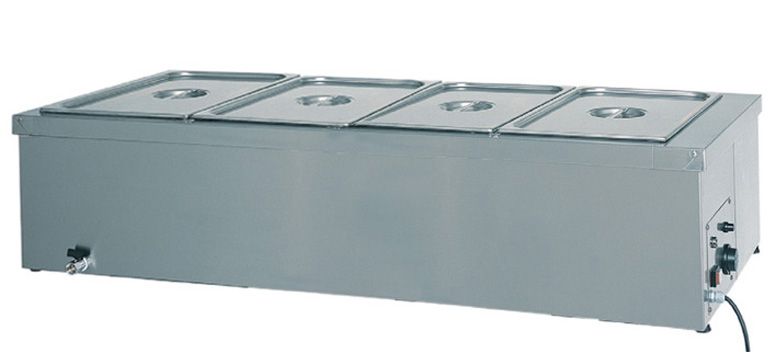 Bain-Marie – Tischgerät – geeignet für 4 GN1-1 Behälter – B 1440 mm