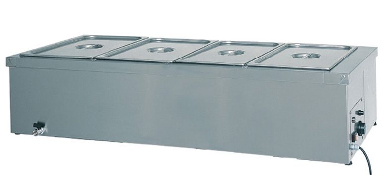 Bain-Marie  Tischgert  geeignet fr 4 GN1-1 Behlter  B 1440 mm