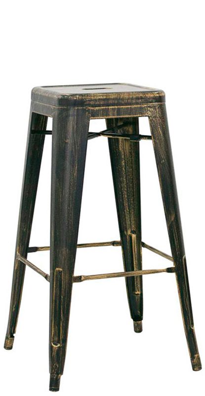 Barhocker Loft  Metall  Antik-Effekt
