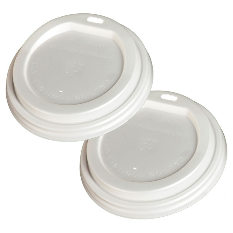 BIO Deckel Domdeckel fr 200ml Becher- CPLA- O8cm- 50 Stk-