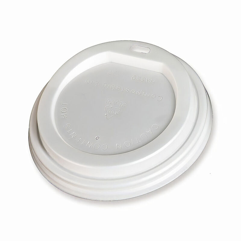 BIO Deckel Domdeckel fr 250-300ml Becher- CPLA- O9cm- 50 Stk-