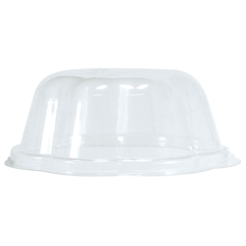 BIO Deckel fr Eisbecher 130ml- transparent- PLA- 50 Stk-