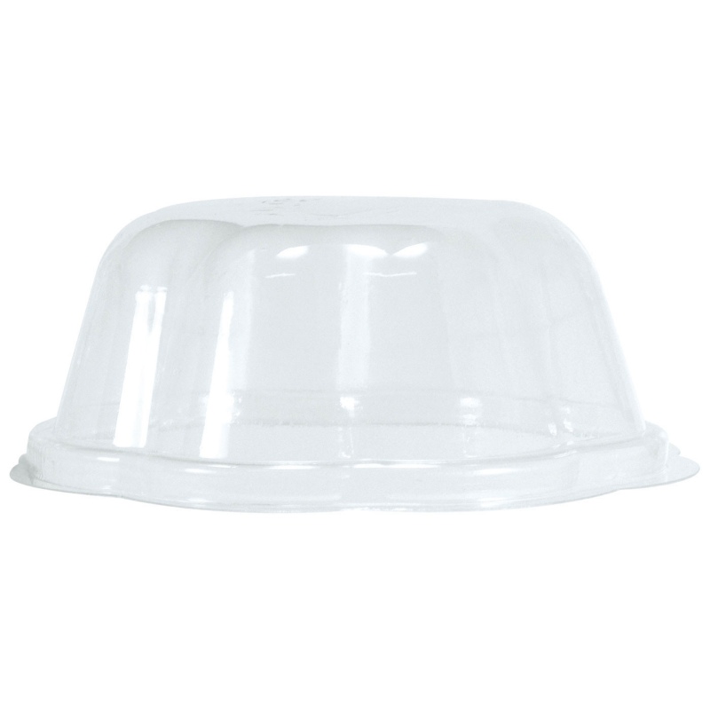 BIO Deckel fr Eisbecher 300ml- transparent- PLA- 50 Stk-