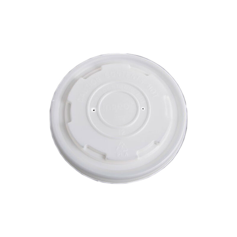 BIO Deckel fr Suppenbecher aus Biokunststoff CPLA O11-5cm- 50 Stk-