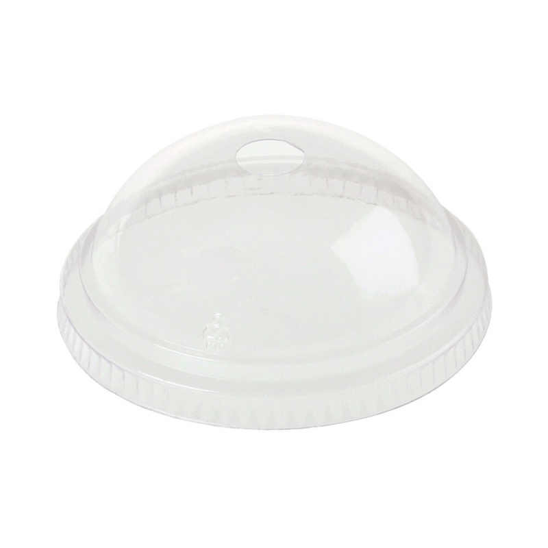 BIO Domdeckel mit Loch zu Becher 200+250 ml O 76mm Bio-Kunststoff (PLA) 50 Stk-