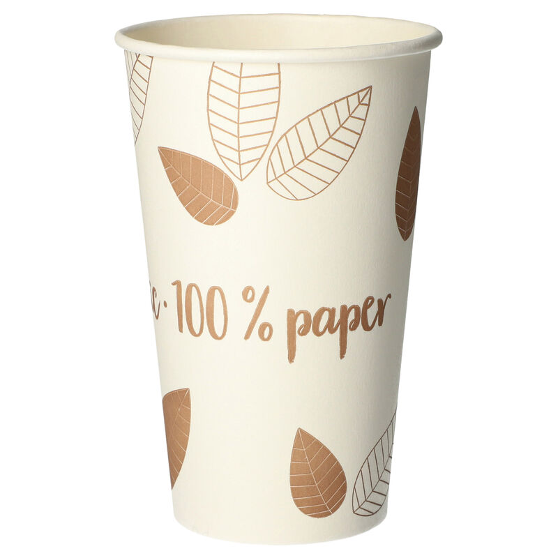 BIO Heissgetrnke Trinkbecher Coffee to Go unbeschichtet braun 400ml- 50 Stk-