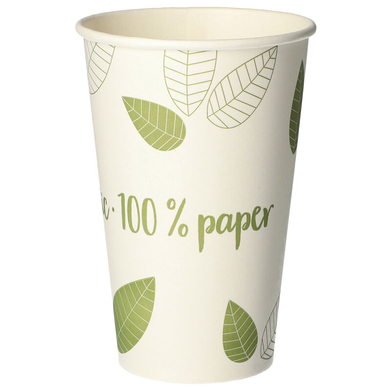 BIO Heissgetrnke Trinkbecher Coffee to Go unbeschichtet grn 300ml- 50 Stk-