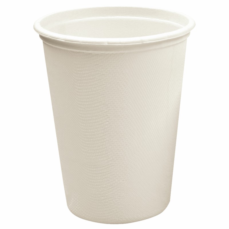 BIO Kaffeebecher Heissgetrnkebecher 300ml aus Zuckerrohr kompostierbar- 50 Stk-