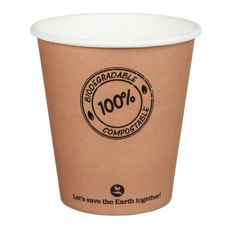 BIO Kartonbecher Kaffeebecher CoffeeToGo bis 100-C- 250ml- O9cm- 50 Stk-