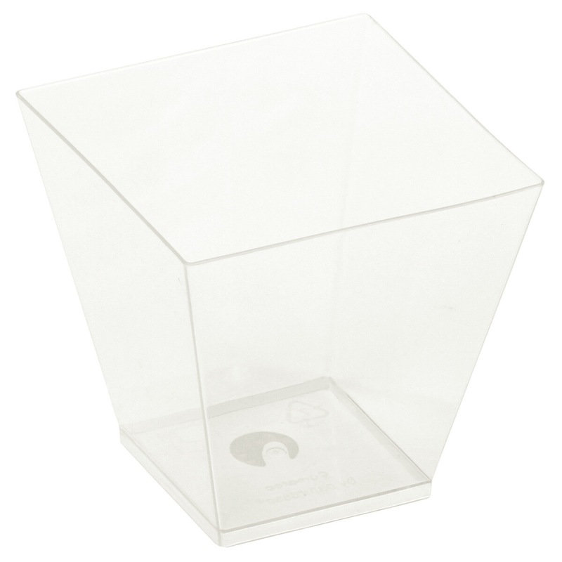 BIO Kova Feinkostbecher glasklar 220ml 7-2x7-2x7-2cm Bio-Kunststoff(PLA) 50 Stk-