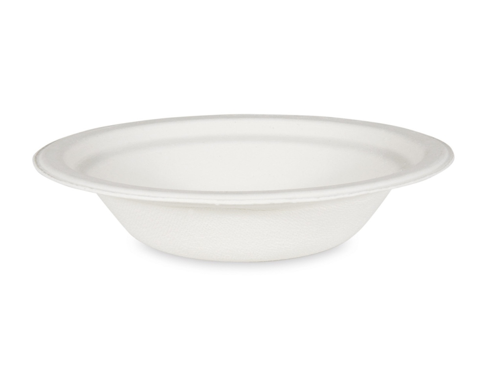 Bio Suppenteller Salatschalen Schale rund Zuckerrohr 400ml O 18 x 4 cm- 50 Stk-