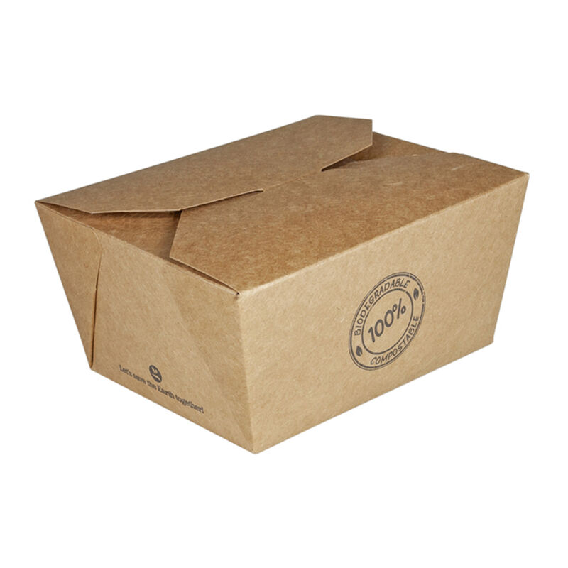 BIO Take-Away Boxen Menboxen ToGo aus Karton- 13x11x6-4cm- 25 Stk-