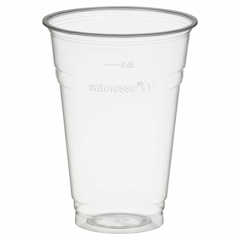 BIO Trinkbecher 400 ml Eichstrich O 96 mm Bio-Kunststoff (PLA) 50 Stk-