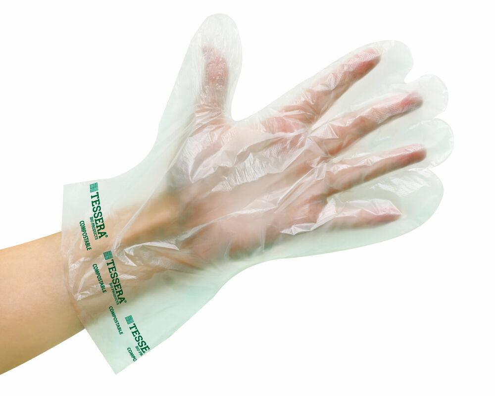 Biologisch Abbaubare und Kompostierbare Handschuhe aus Maisstärke L- 100 Stk-