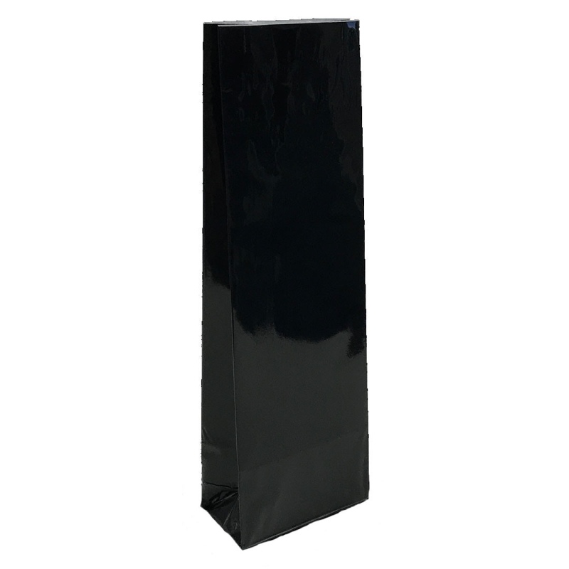 Blockbodenbeutel 3-lagig- Schwarz- 80 + 50mm x 250mm- 500 Stk-