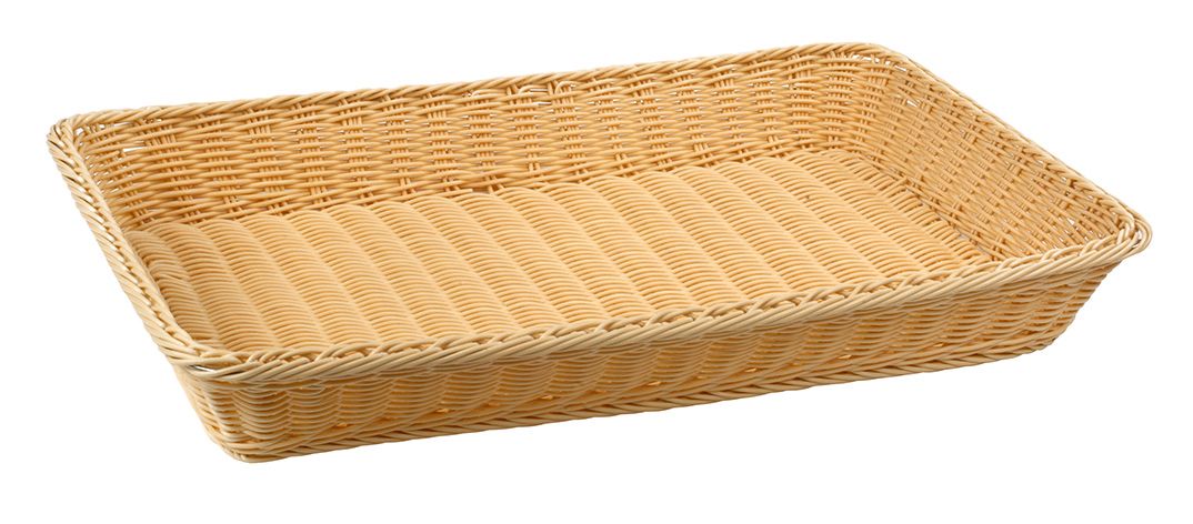Brotkorb  rechteckig  Rattan  syntetisch