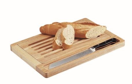 Brotschneidebrett – Holz – Krümelfach