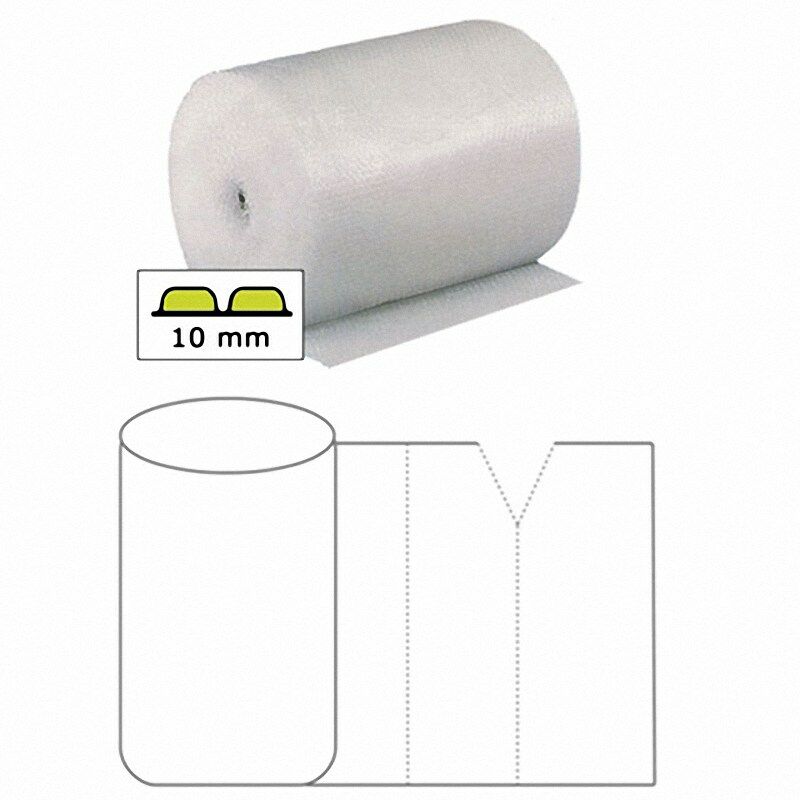 BubbleStar Luftpolsterfolie 100cm x 100m- perforiert alle 30 cm