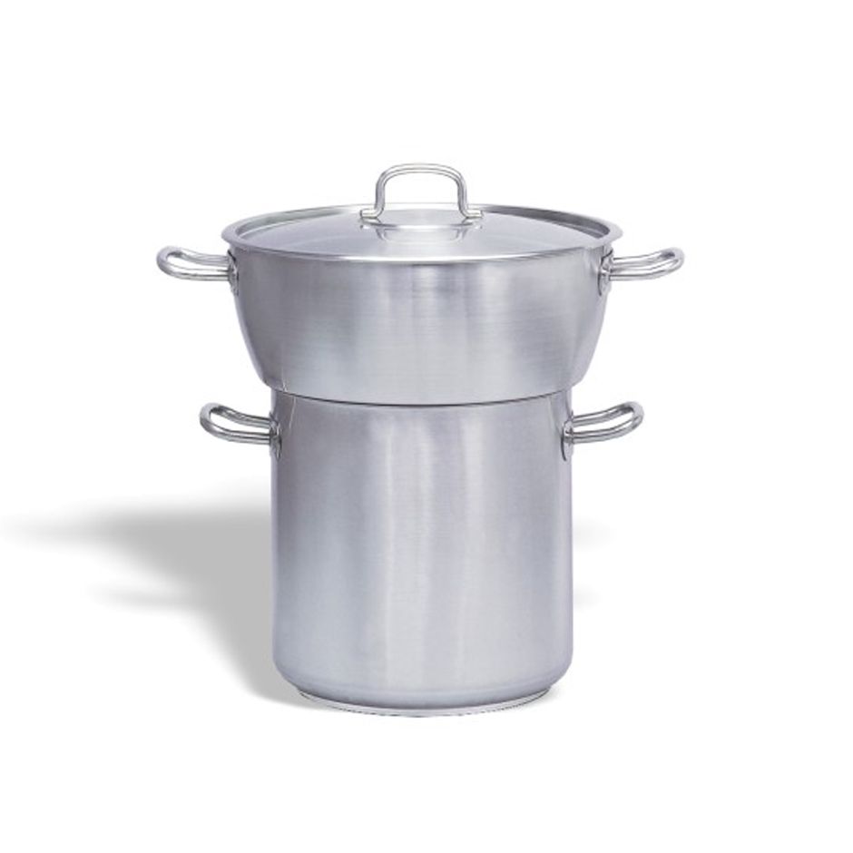Couscous Topf  gebaucht  Deckel  Edelstahl  Durchmesser 50-40 cm  Hhe 25-40 cm