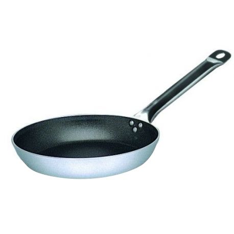 Crepe Pfanne  Aluminium  Eisenstiel  Durchmesser 26 cm  Hhe 3 cm- Breite 4 mm