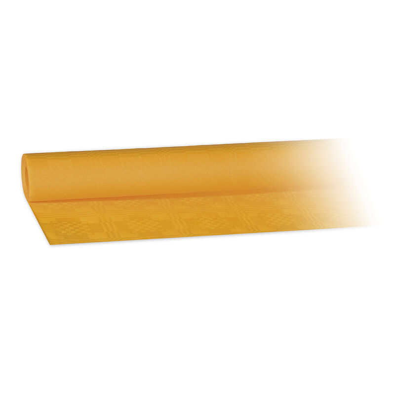 Damasttischdecke Tischtuch aus Papier- gerollt 1-00m x 50m- gelb
