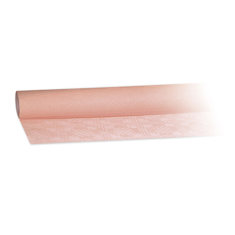 Damasttischdecke Tischtuch aus Papier- gerollt 1-20m x 8m- apricot