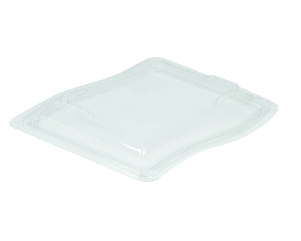 Deckel fr Gourmet Box 675 ml- PET- klar- 60 Stk-