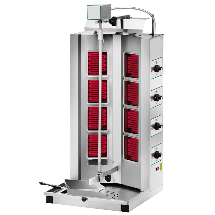 Dnergrill  elektrisch  4 + 4 Heizelemente