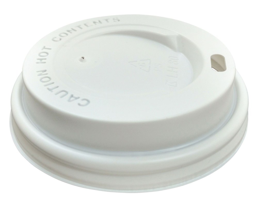 Domdeckel passend fr Doppelwandbecher mit 80mm O- 100 Stk-