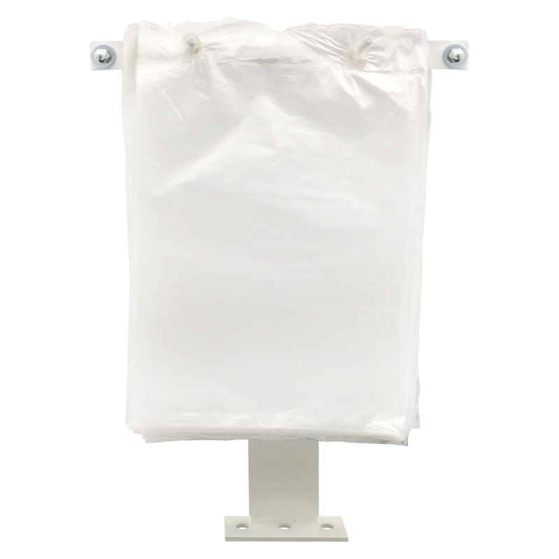Doppelhaken fr geblockte Beutel + Folien- Tischmontage- verstellbar 8 bis 21 cm
