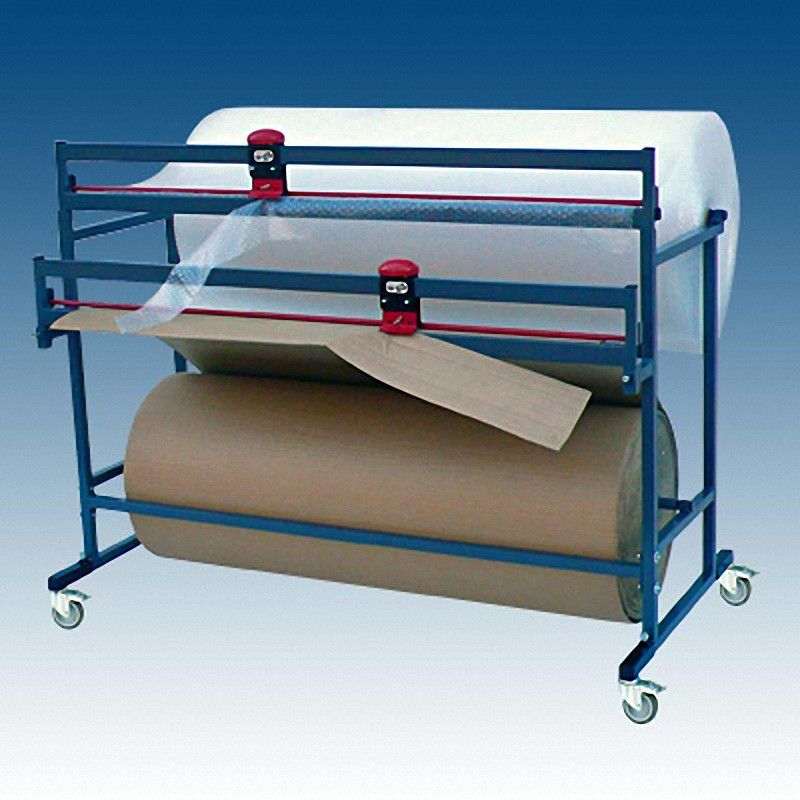 Doppelschneidstnder fr 2 Papier- u- Folienrollen- fahrbar- Schnittbreite 125cm