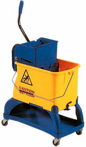 Eimer-Wagen  Rollen  Trennwand  Mopp-Presse