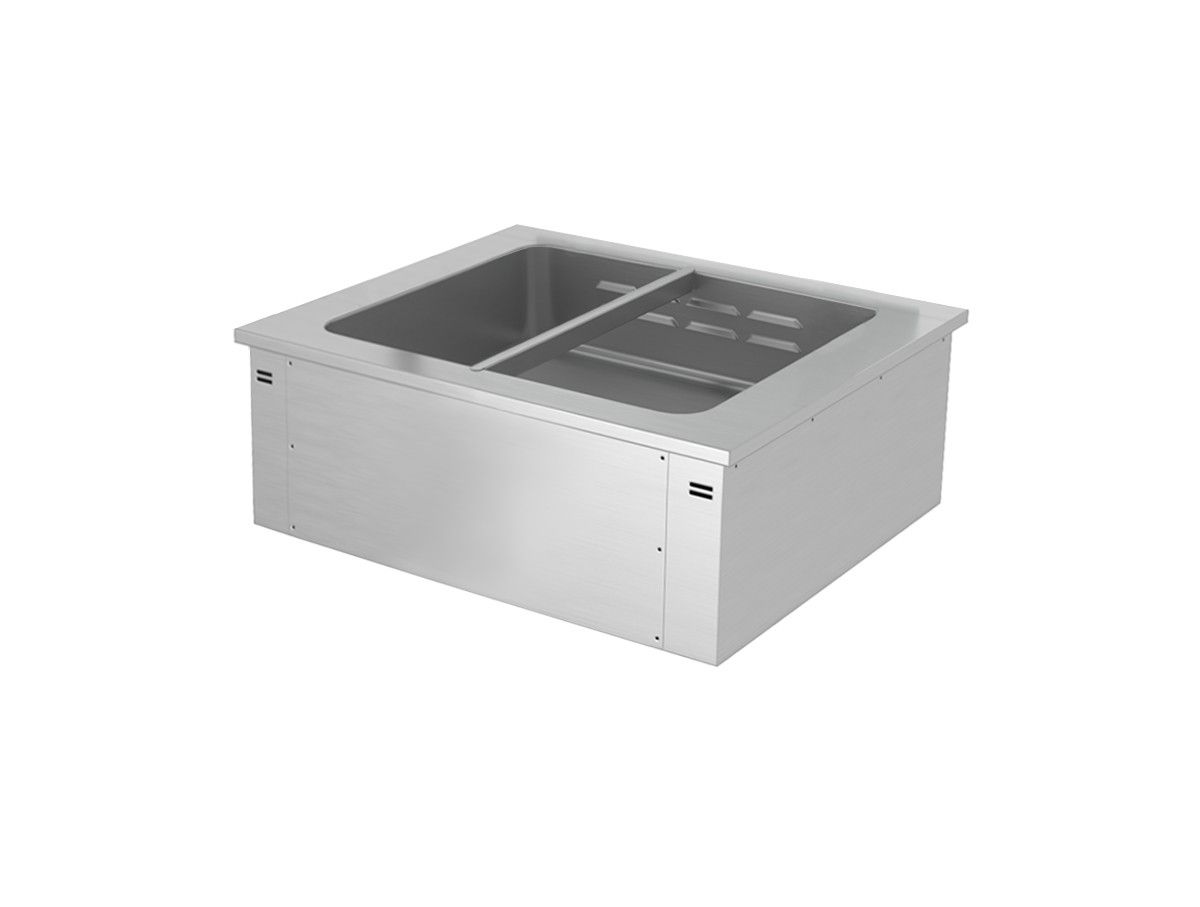 Einbau  Bain Marie  Beckenhhe 180 mm  Abmessungen B 810 x T 640 x H 285 mm
