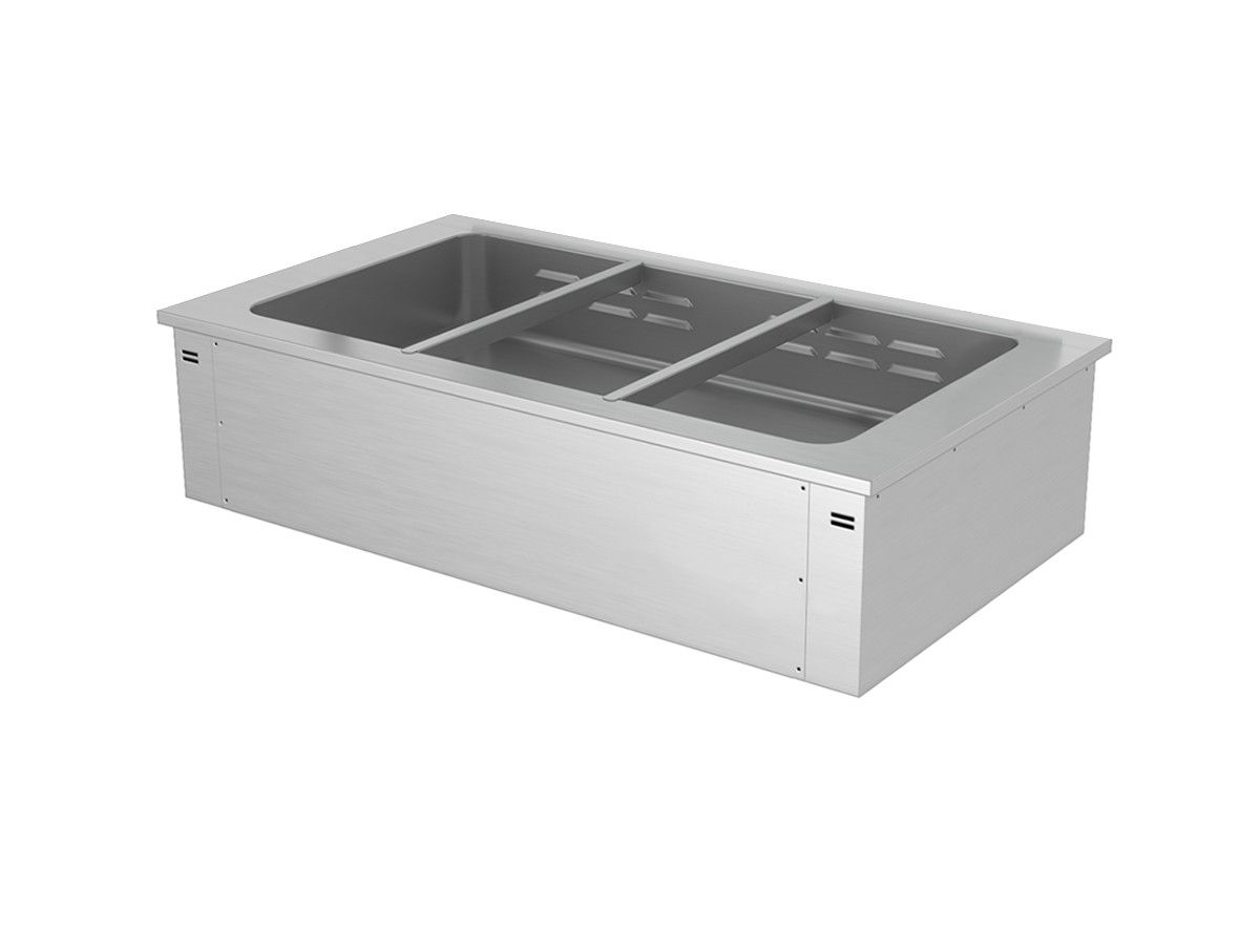 Einbau  Bain Marie  Umluft  Abmessungen B 1135 x T 640 x H 355 mm