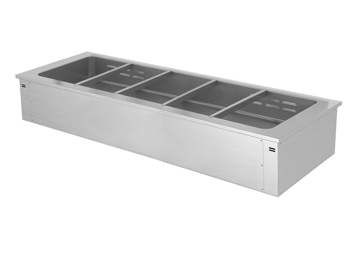 Einbau  Bain Marie  Umluft  Abmessungen B 1785 x T 640 x H 355 mm