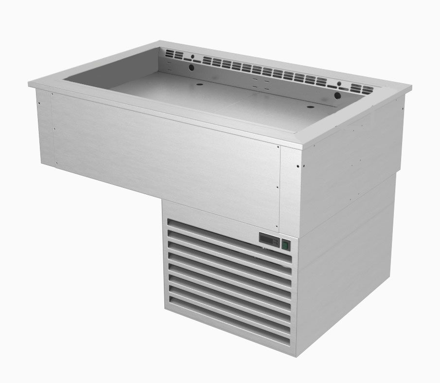 Einbau  Khlwanne  Umluftkhlung  verstellbare Wanne  Abmessungen B 1785 x T 740 x H 745 mm
