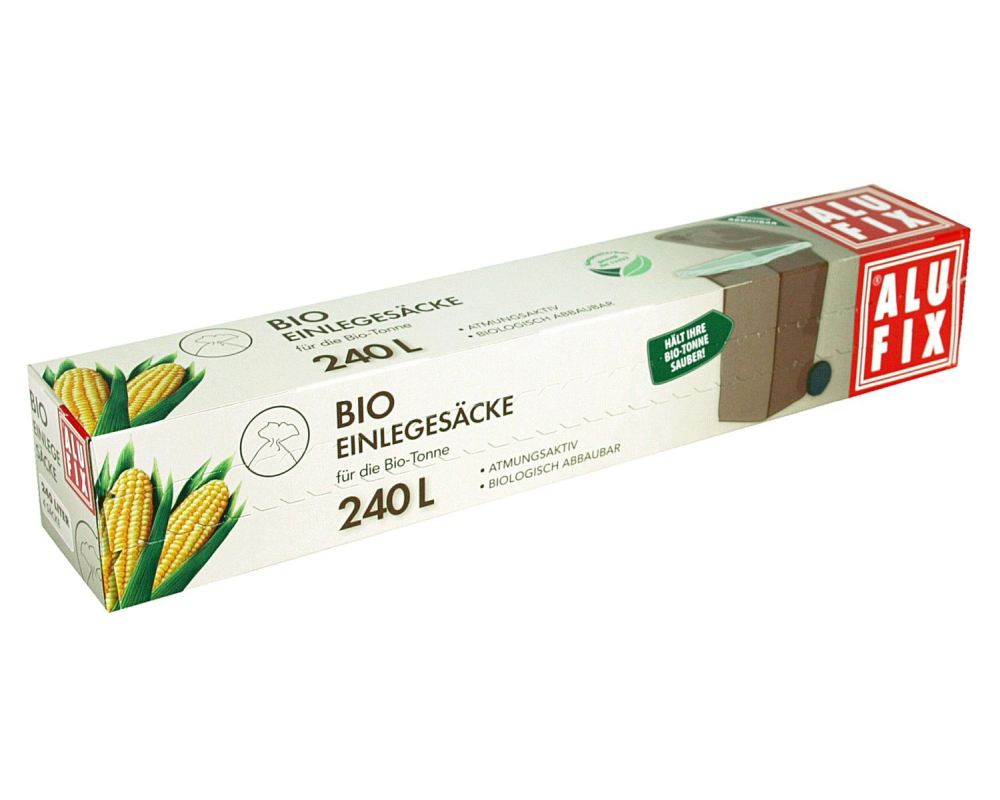 Einlegesäcke für Biotonne 240 L- biologisch abbaubar kompostierbar 4 Stk-