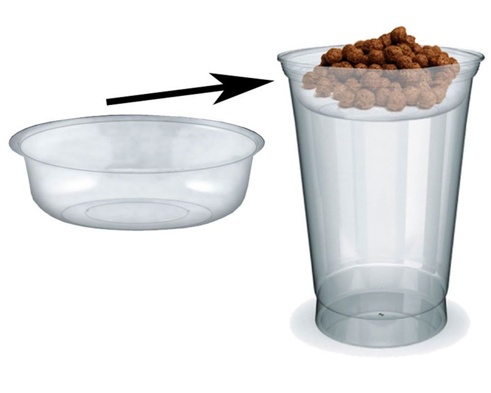 Einsatz fr PET-Trinkbecher Smoothiesbecher Dessertbecher mit O 95 mm- 100 Stk-