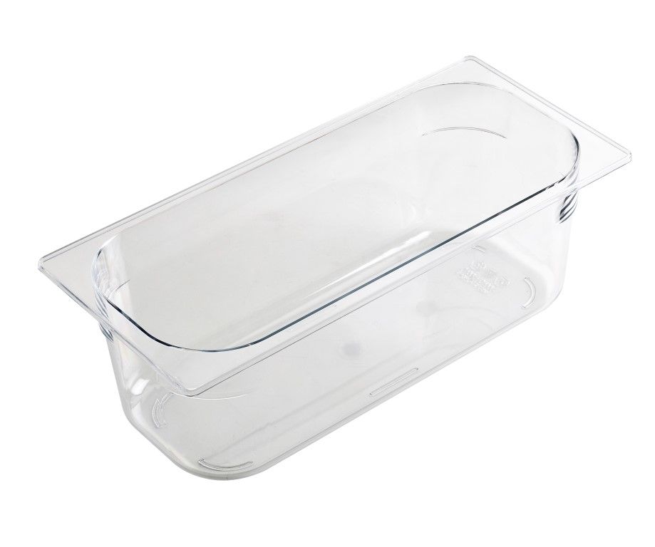 Eisbehlter aus Polycarbonat  Tiefe 165 mm
