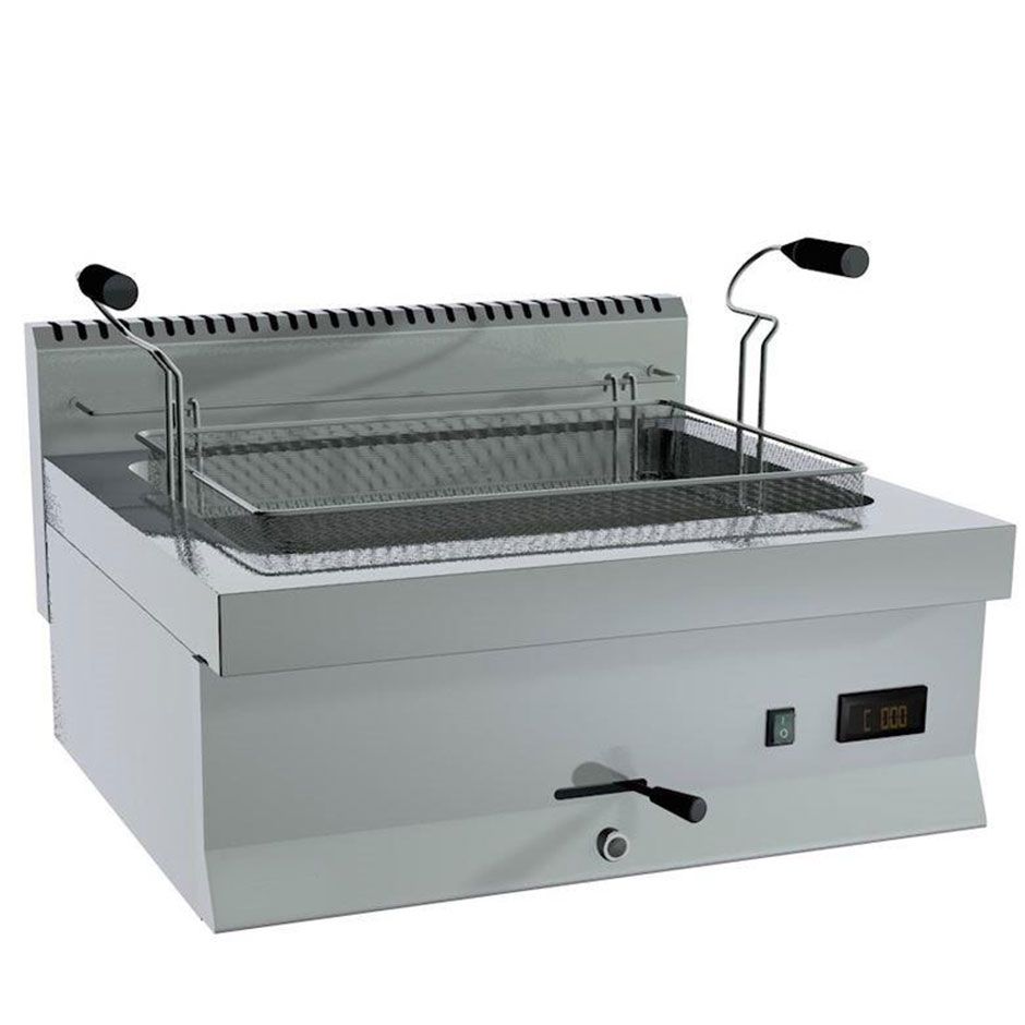 Elektrische Backwaren-Fritteuse- Tischgert- 1 Becken (10 Liter) B 700 mm x T 650 mm x H 285 mm
